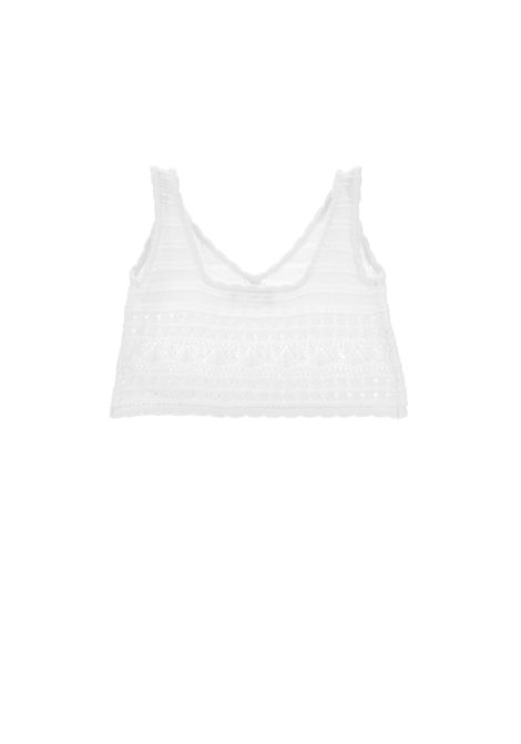 Top in filo ricamato ERMANNO SCERVINO JUNIOR | Z9G305 70850099